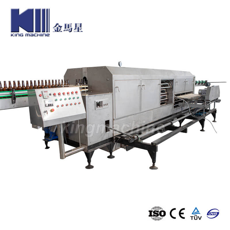 Automatic Milk Sauce Washing Beer Brush Rinsing Bottle Recycle Cleaning Machine