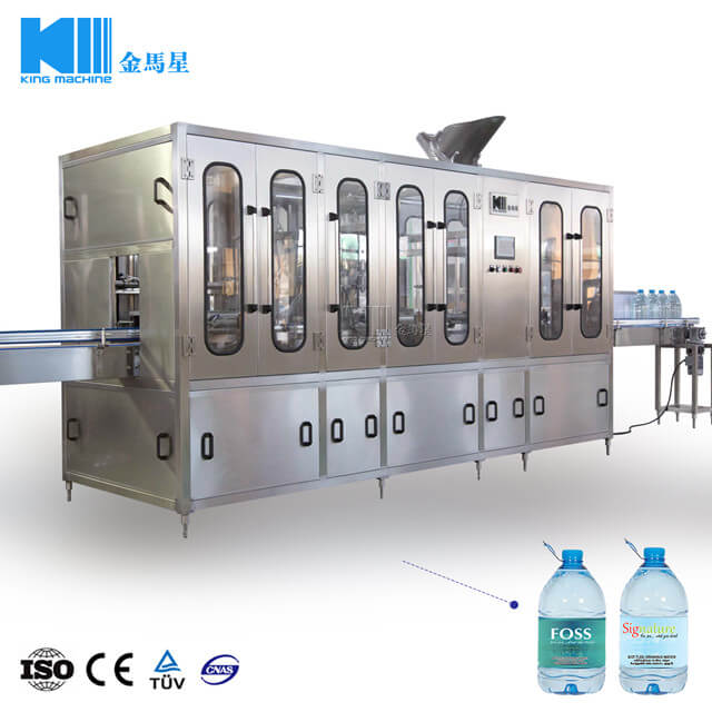 700BPH 3L-10L PET Bottle washing filling capping machine